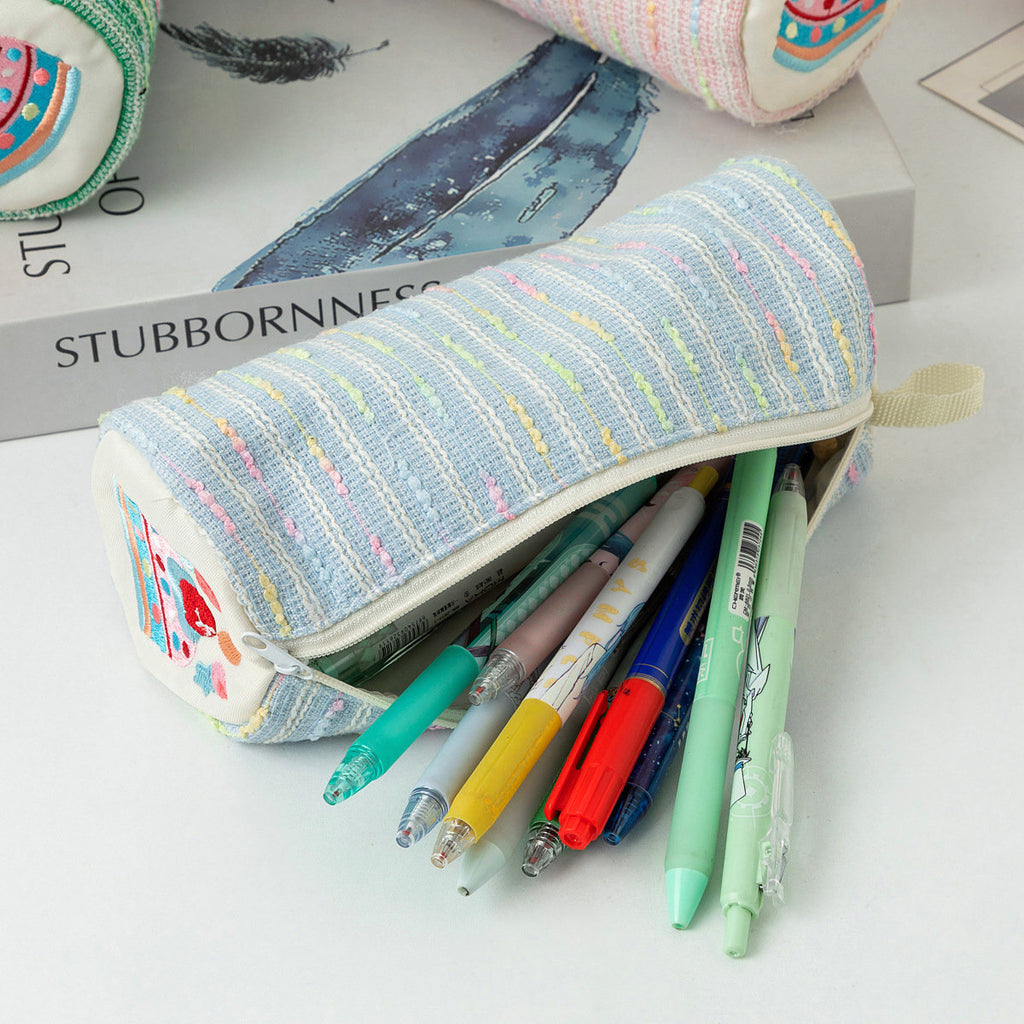 Trousse mignonne Fraise Gâteau – Bleu