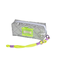 Trousse à stylos Argent Carreaux Diamant – Polyester Fluorescent